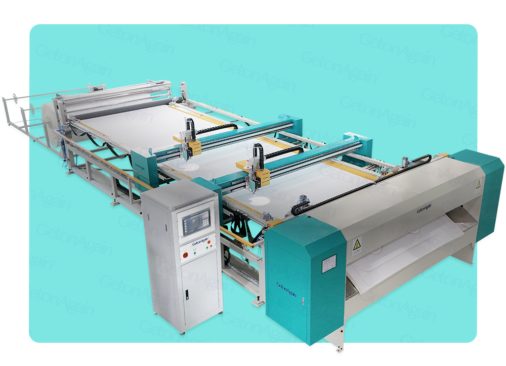 Continuous Feeding Gantry-Type Single-Needle Quilting Machine (Double Saddle Model)