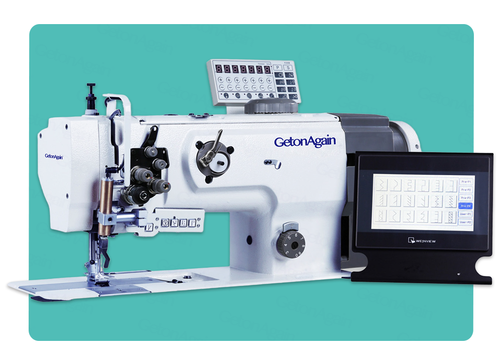 Program-Controlled Double-Needle Rotary Needle Bar Compound Feed Sewing Machine GOA-550-1560B