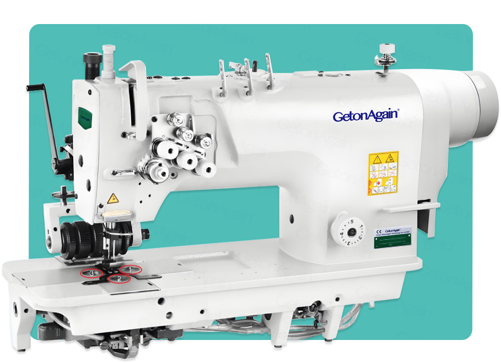  High-Speed Direct-Drive Three-Needle Lockstitch Sewing Machine