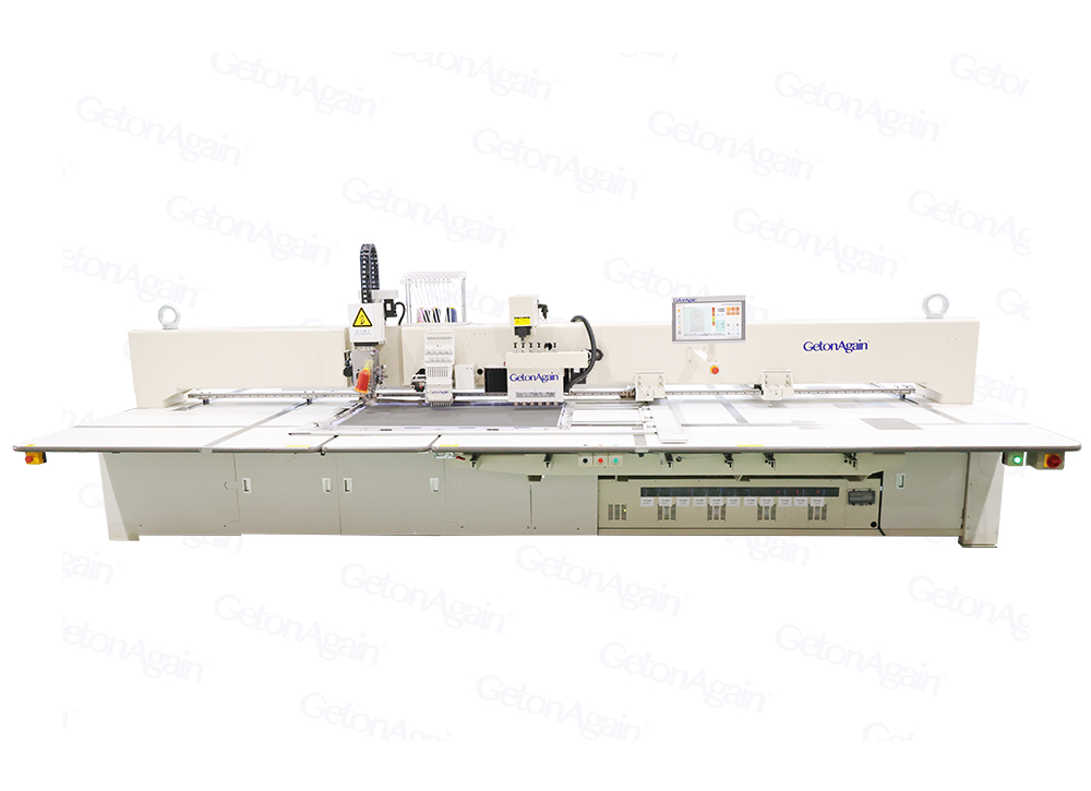 Fully Automatic Perforation(Special-hole)+Embroidery+Sewing (Rotating Head) Machine