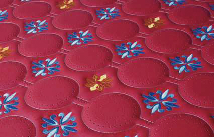 Fully Automatic Perforation (Round-hole)+Embroidery+ Sewing (Rotating Head) Machine