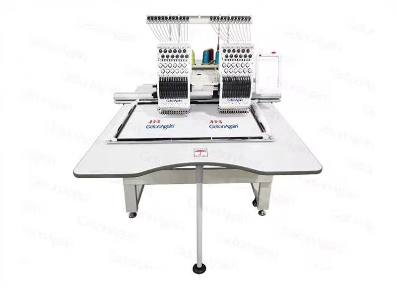 Two Heads Cap/Tubular Embroidery Machine