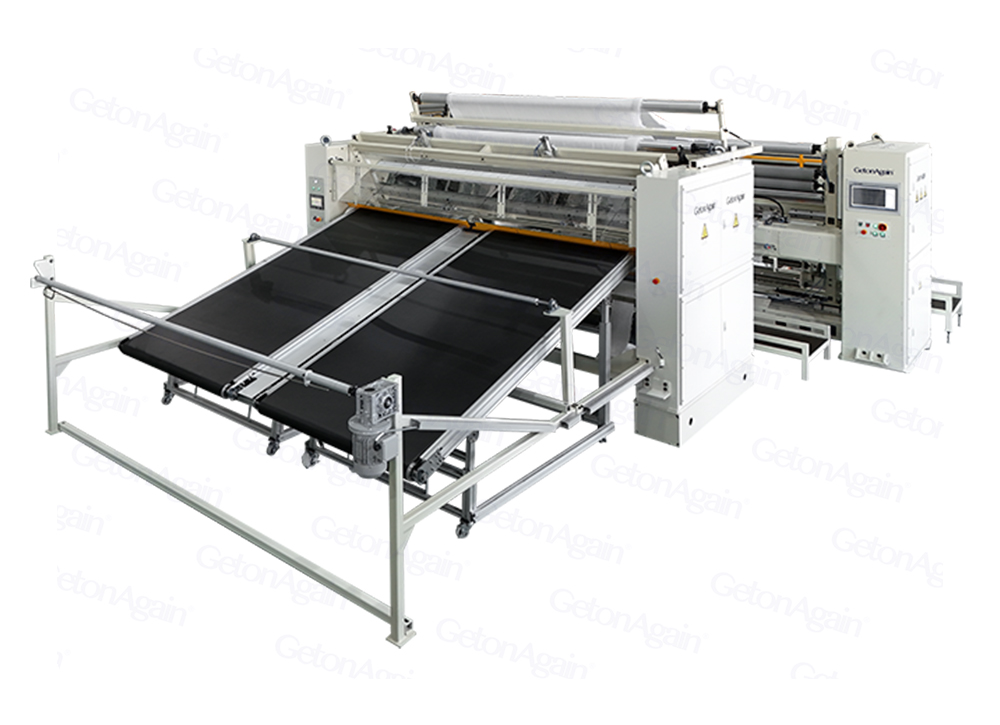 Computerized Multi-head Rotaryhook Quilting Machine (Model N)+ High Speed Universal Cutting Machine Production Line