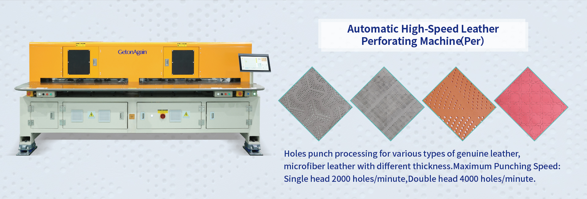 Automatic High-Speed Leather Perforating Machine(Per)