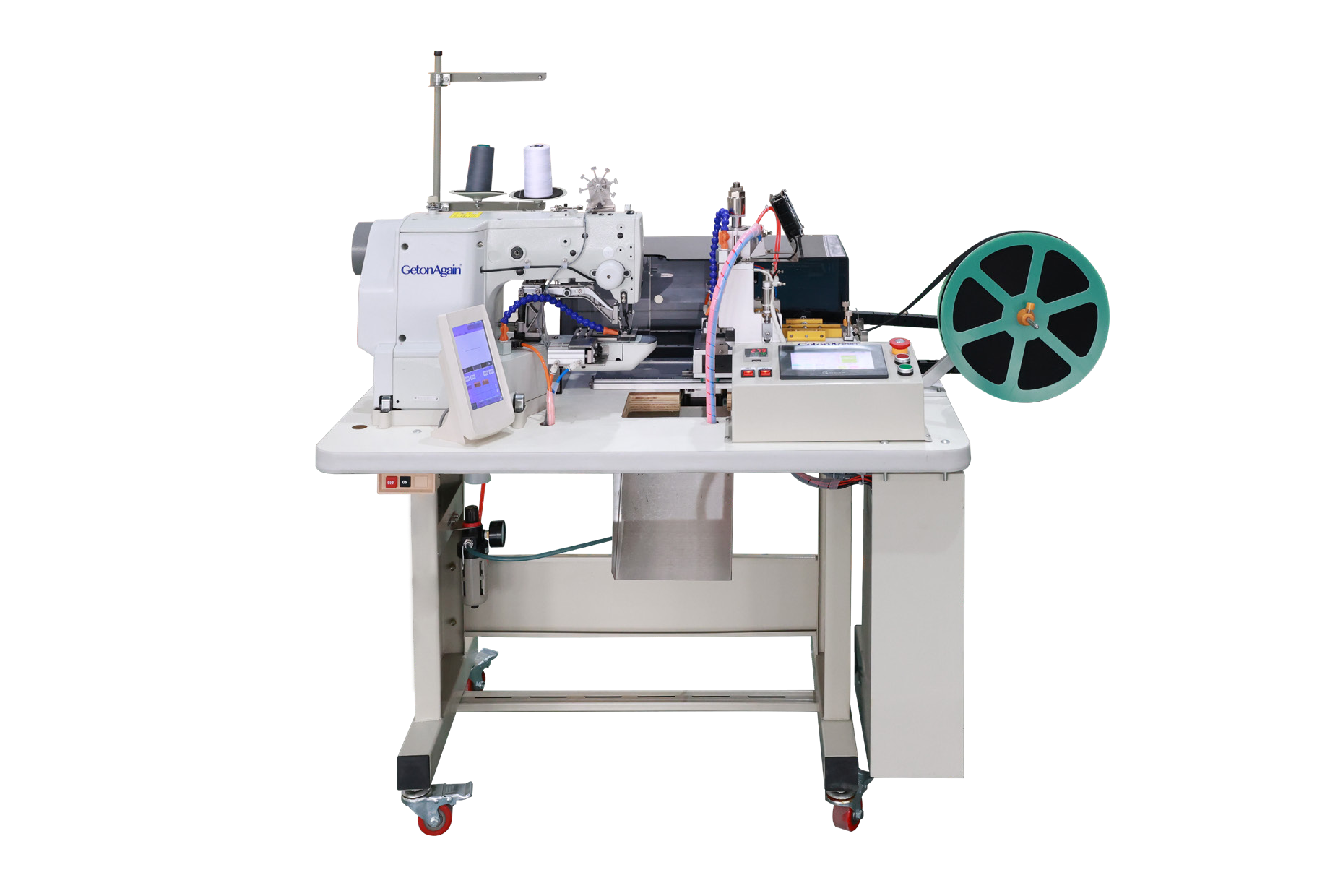 Automatic Webbing Cutting Folding And Bar Tacking Machine