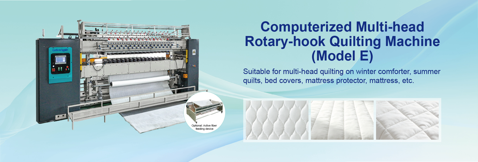 Computerized Multi-head Rotary-hook Quilting Machine (Model E)