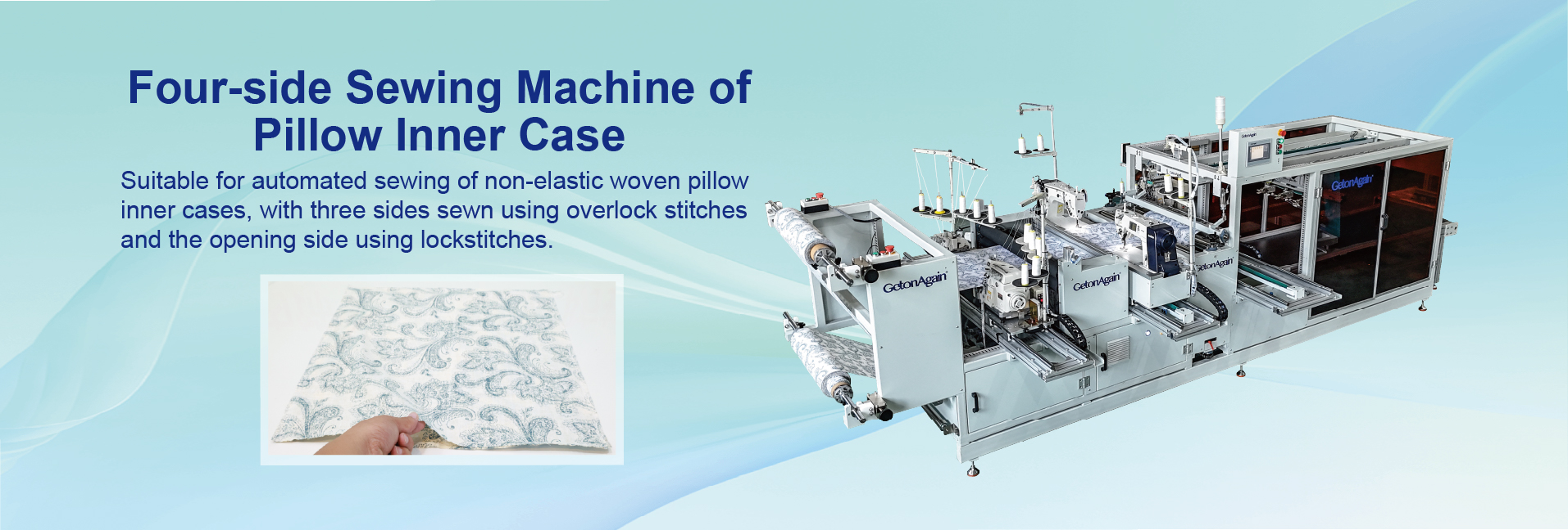 Four-side Sewing Machine of Pillow Inner Case