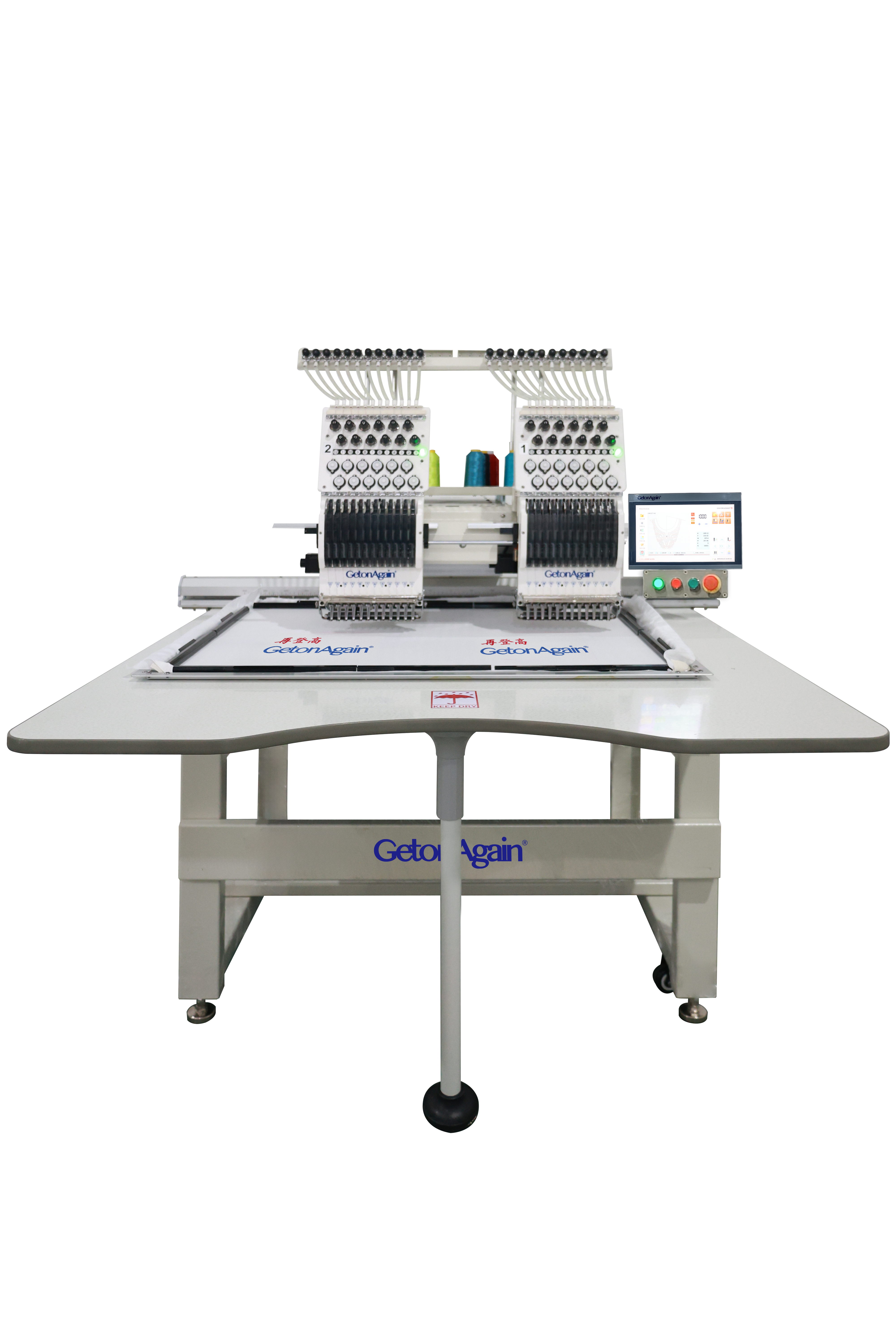Two Heads Cap/Tubular Embroidery Machine