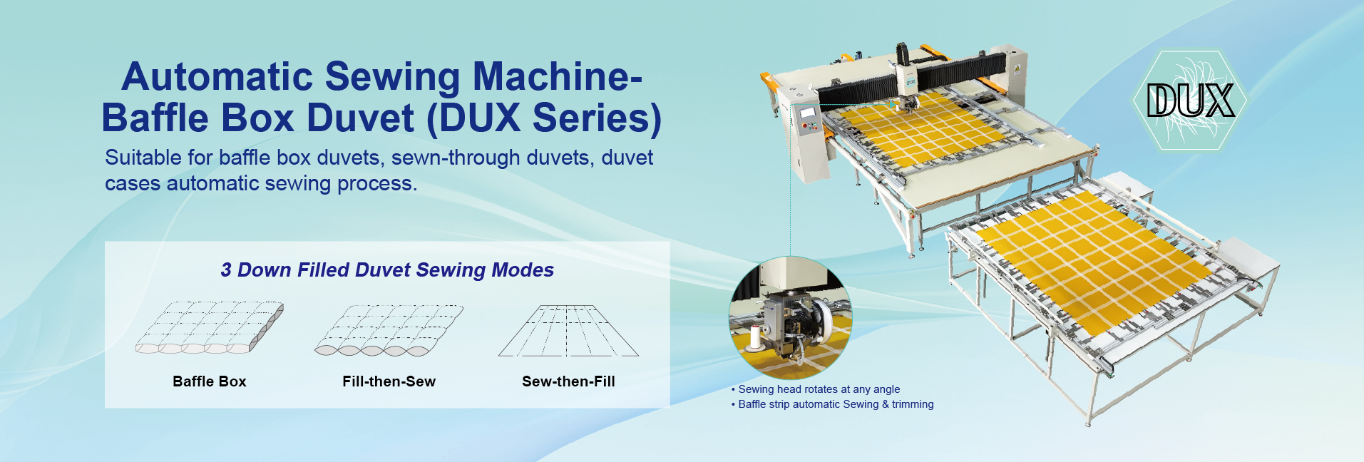 Automatic Sewing Machine- Baffle Box Duvet(DUX Series)
