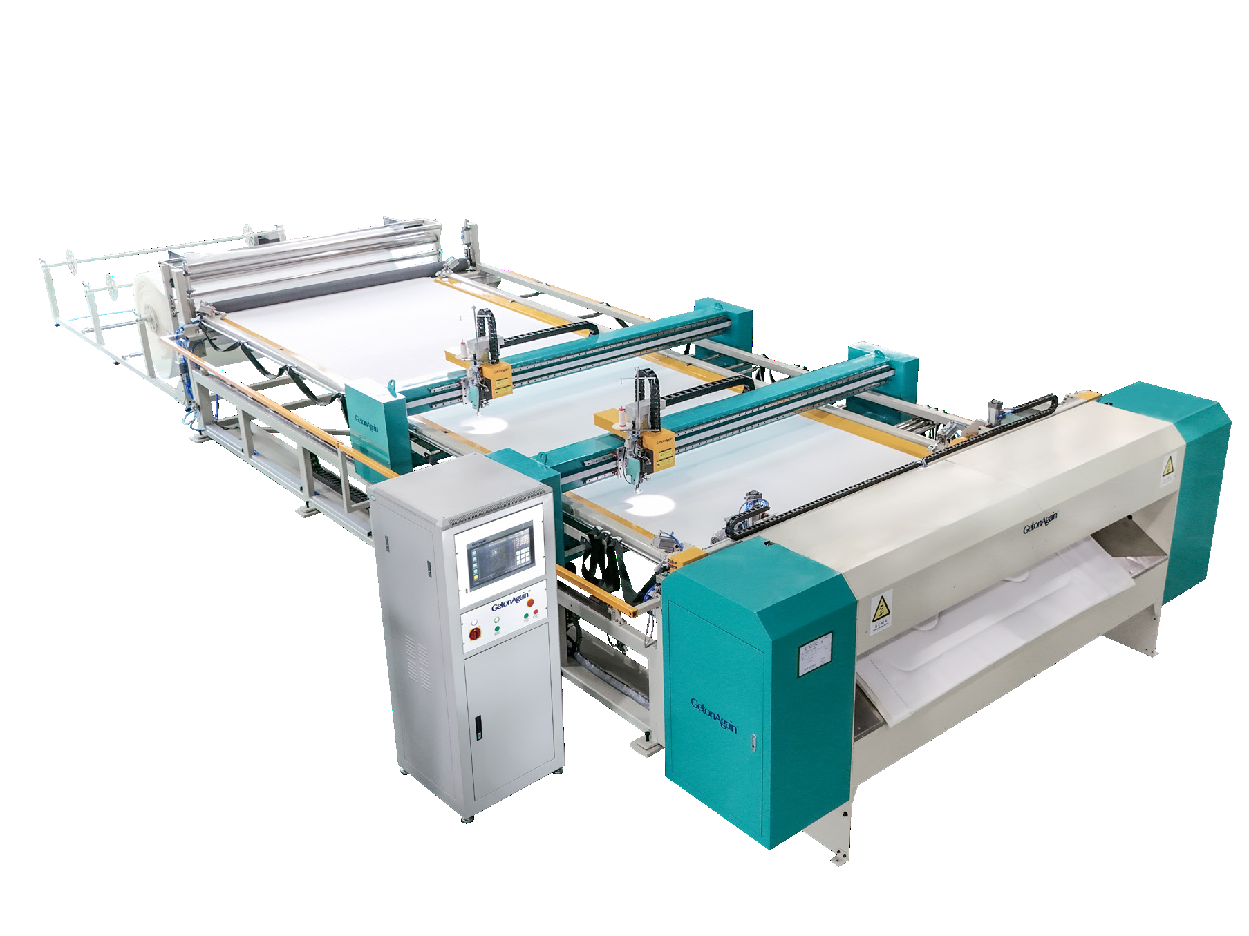 Continuous Feeding Gantry-Type Single-Needle Quilting Machine (Double Saddle Model)